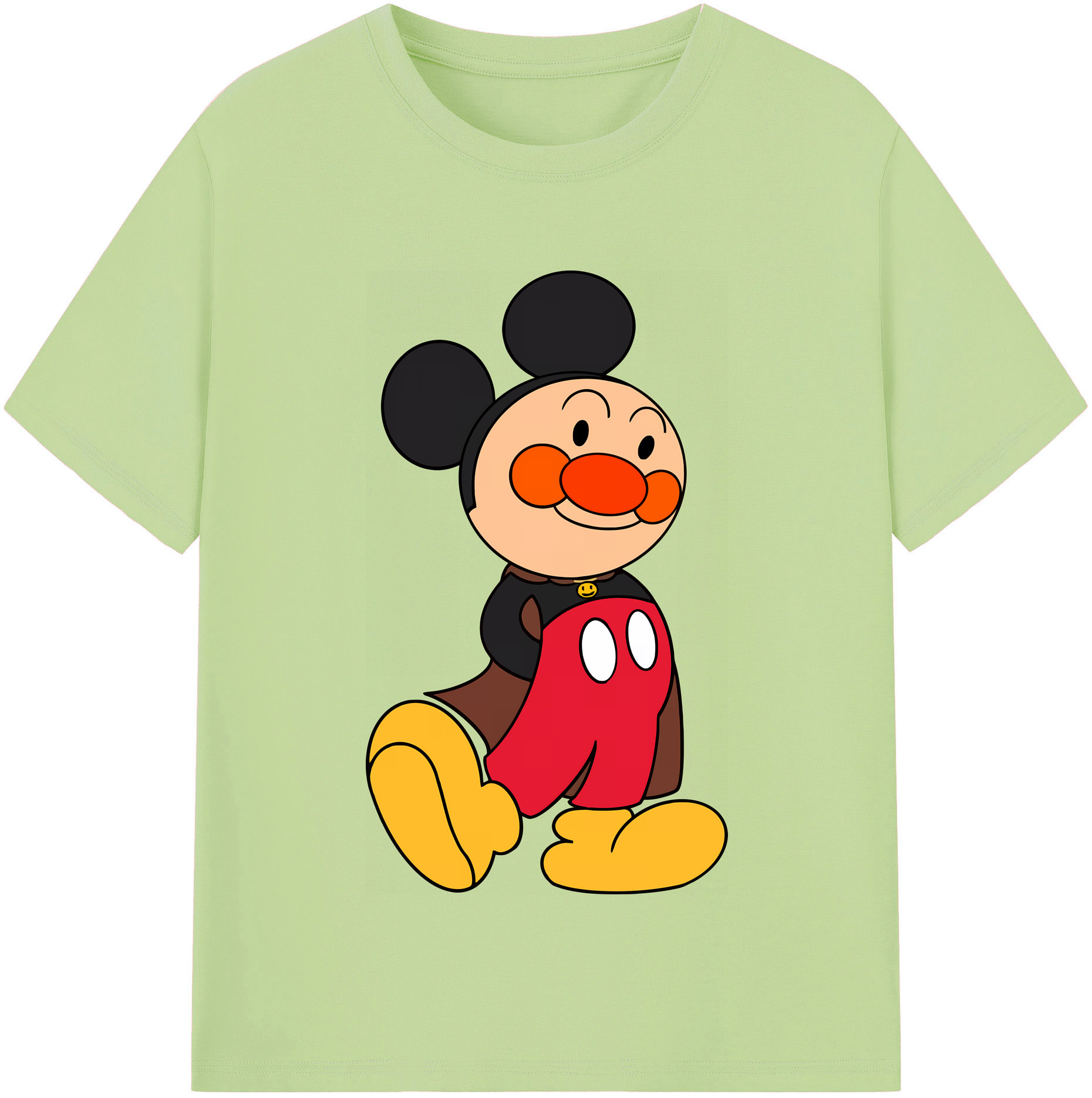 （画像用） アンパンマン Anpanman 綿100％半袖Tシャツ（フロントプリント）